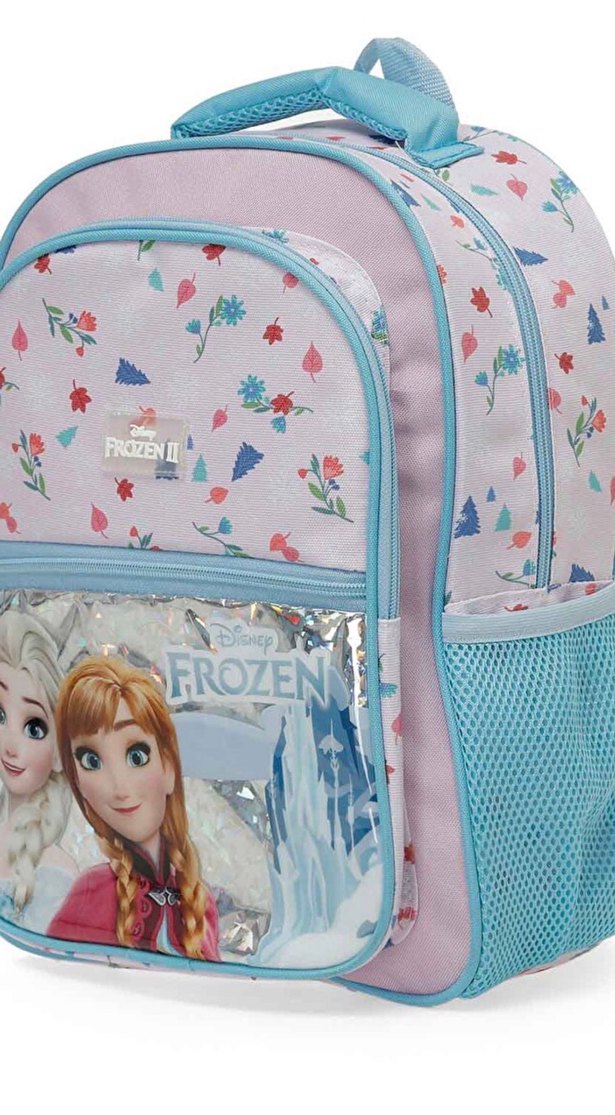 Frozen II Çiçek Desenli Çocuk Sırt Çantası  ilkokul — görsel 3/9