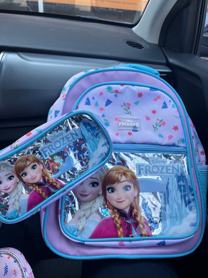 Frozen II Çiçek Desenli Çocuk Sırt Çantası  ilkokul — görsel 4/9