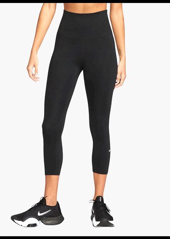 Nike Siyah Yuksek Bel Spor Tayt