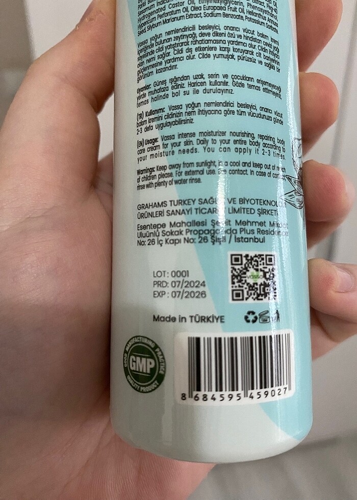 Besleyici onarıcı vücut bakım kremi - Görsel 4