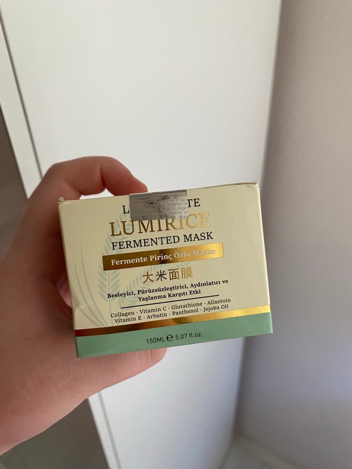 Pirinç özlü aydınlatıcı ton eşitleyici maske - Görsel 4