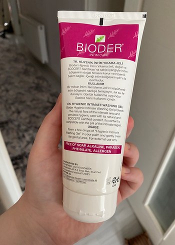 Diğer Bioder Hijyenik İntim Yıkama Jeli