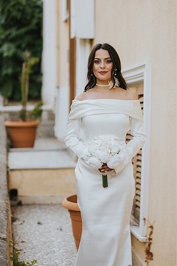 Bettyandsam Marka Beyaz Balık Elbise