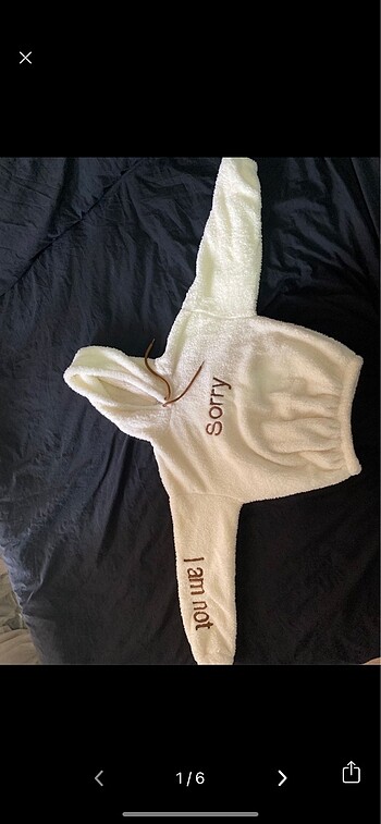 Tüylü kapüşonlu sweatshirt