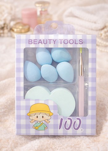 Makyaj Süngeri Ve Fırça Seti - Görsel 2