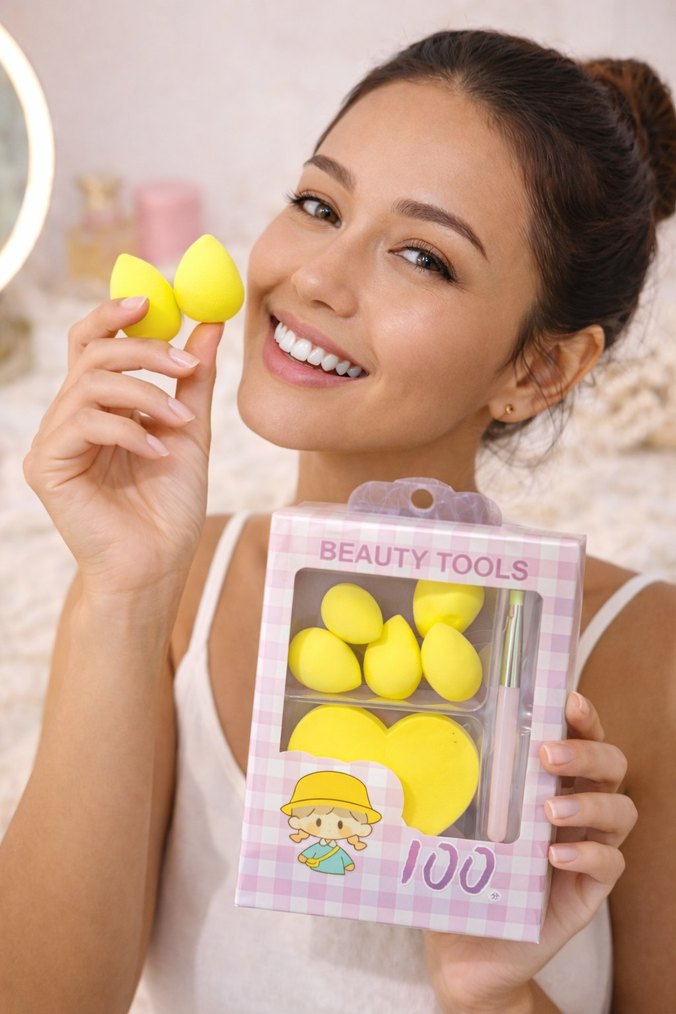 Makyaj Süngeri Ve Fırça Seti - Görsel 2