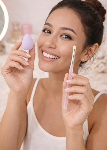 MAKYAJ SÜNGERİ VE FIRÇA SETİ - Görsel 2