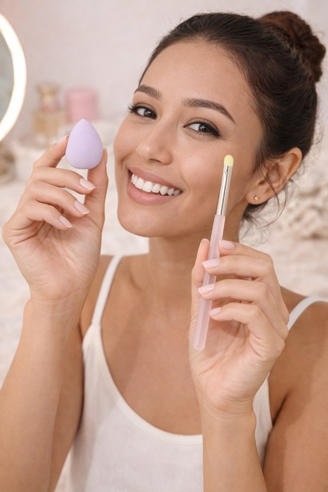 MAKYAJ SÜNGERİ VE FIRÇA SETİ - Görsel 2