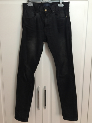 Zara Erkek Zara Siyah Slim Fit Jeans