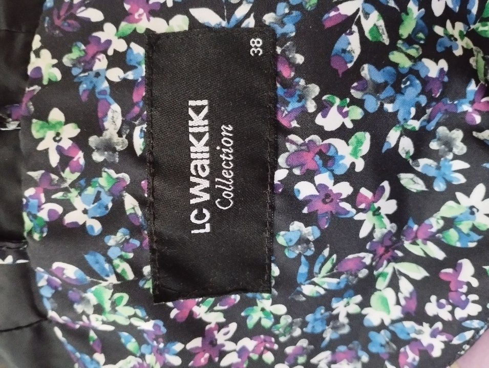 Düğmeli Çok Renkli Midi Kadın Yağmurluk - Görsel 4