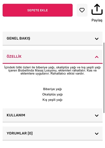 Biobellinda Masaj Losyonu 50 ml - Görsel 2