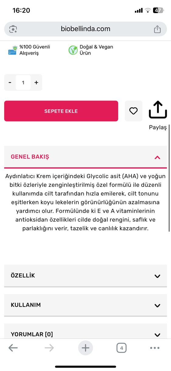 Biobellinda Aydınlatıcı Krem 50 ml Light - Görsel 2