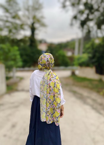 Bambu desenli Kadın Şal