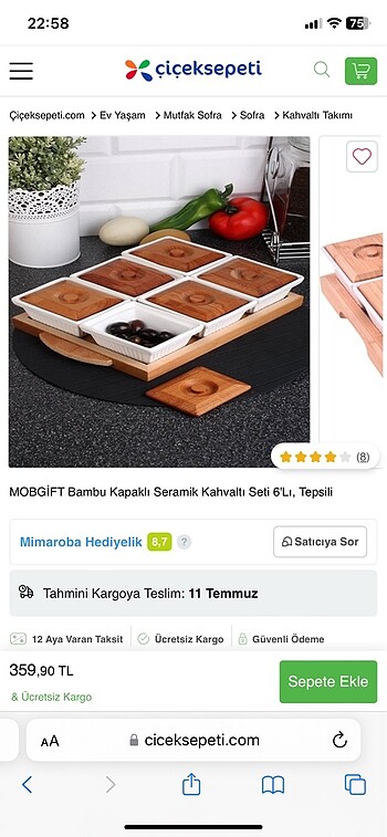 Kütahya Porselen Kahvaltı sunumluk