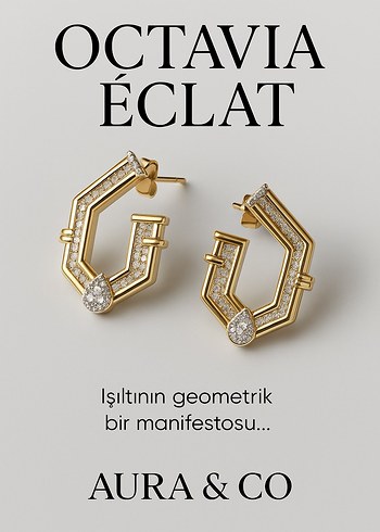 Octavia Éclat Gold Küpe