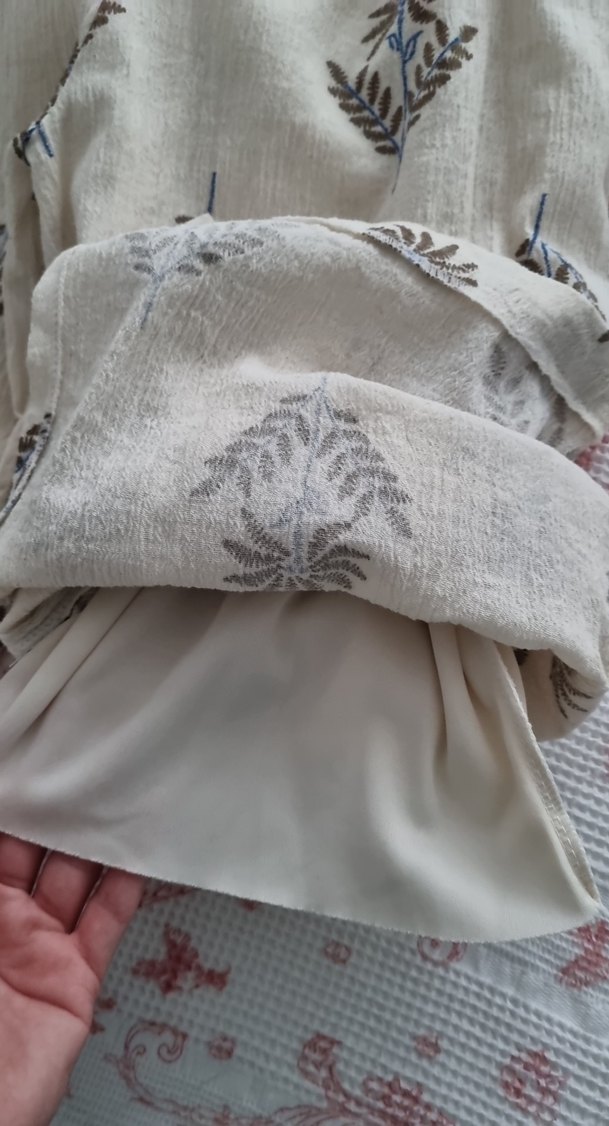 Bej Pamuklu Bohem V Yaka Uzun Kollu ikili takım - Görsel 5