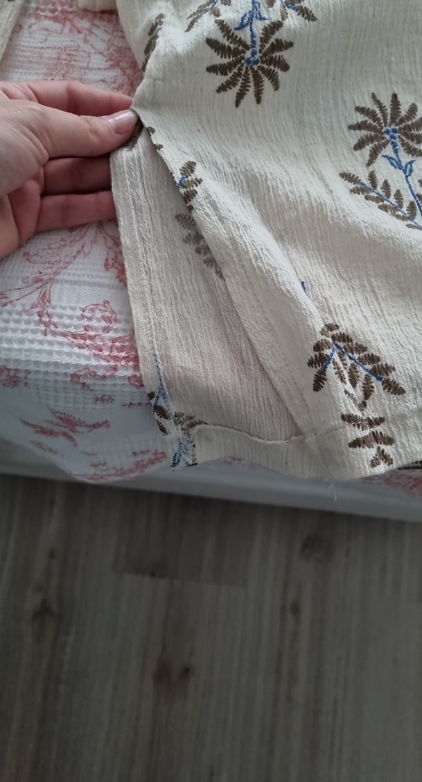 Bej Pamuklu Bohem V Yaka Uzun Kollu ikili takım - Görsel 4