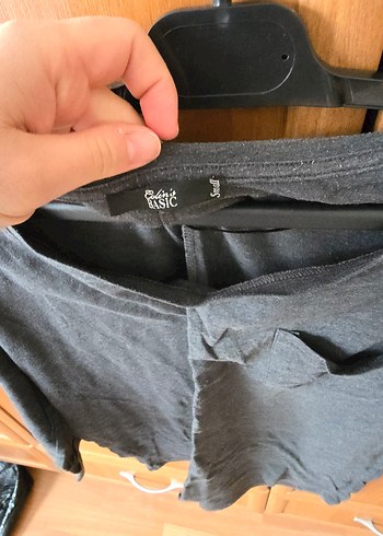 Gri Uzun Kollu Hamile Tişörtü - Görsel 2