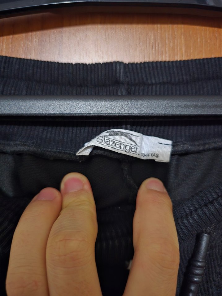 Siyah Fermuarlı Erkek Eşofman Altı - Görsel 3