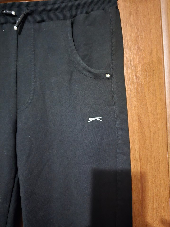 Siyah Fermuarlı Erkek Eşofman Altı - Görsel 2