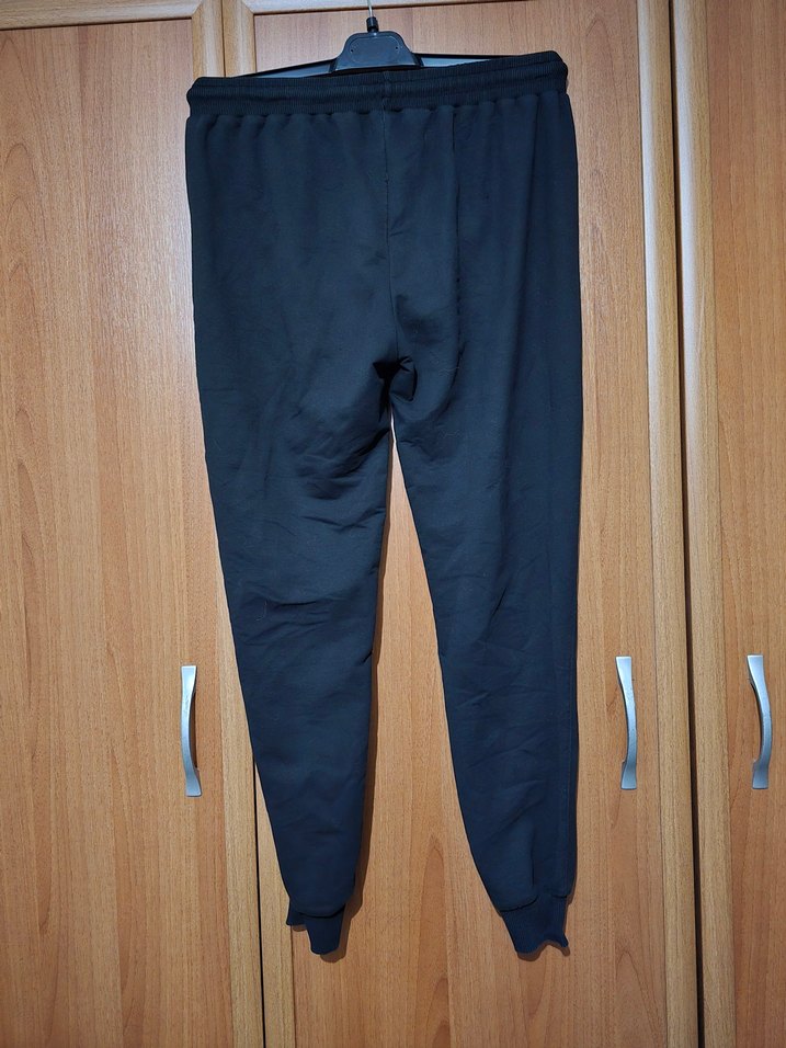 Siyah Fermuarlı Erkek Eşofman Altı - Görsel 4