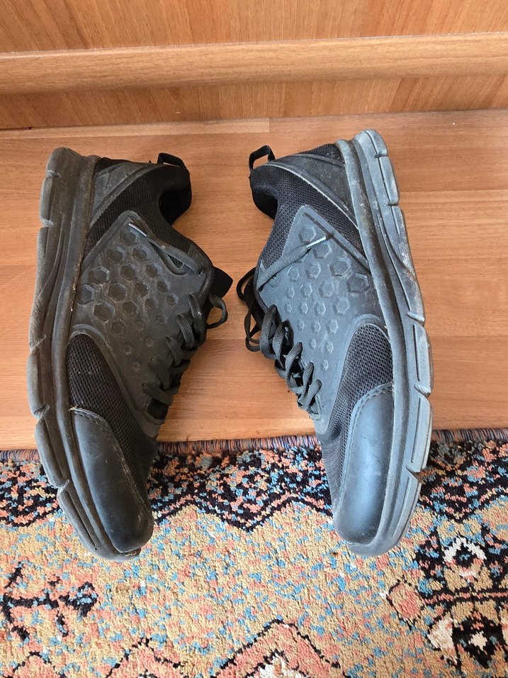 Siyah Gri Spor Ayakkabı Bağcıkları - Görsel 3