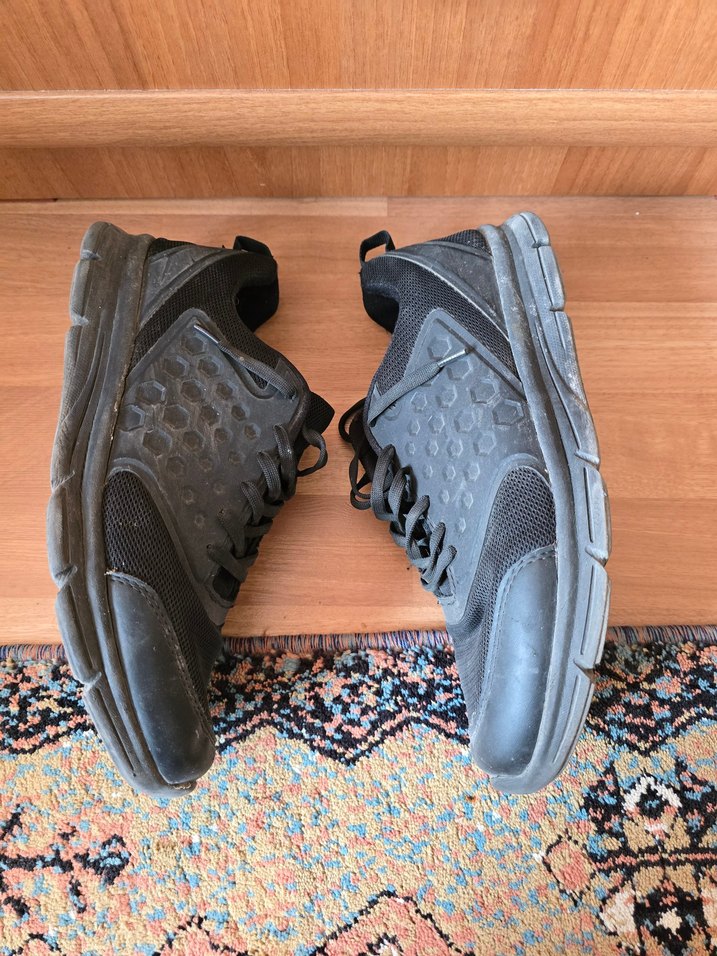 Siyah Gri Spor Ayakkabı Bağcıkları - Görsel 4