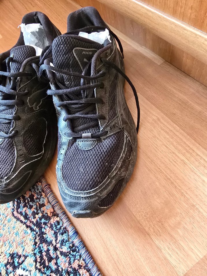 Siyah Kadın Spor Ayakkabı Velcro Bantlı - Görsel 2