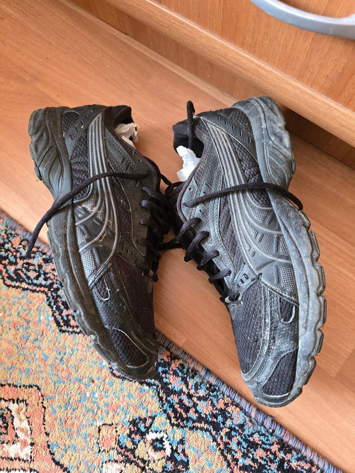 Siyah Kadın Spor Ayakkabı Velcro Bantlı - Görsel 3