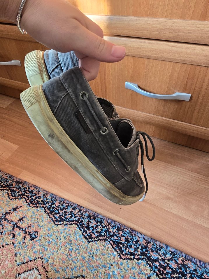 Gri Erkek Ayakkabı Bağcıkları - Görsel 5