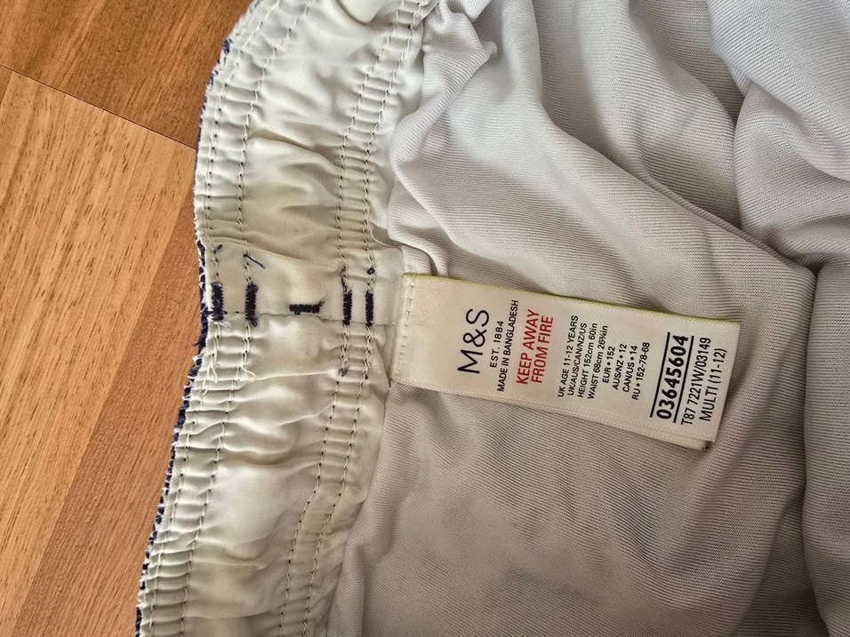 Mavi Yılan Desenli Bohem Erkek Mayo - Görsel 2