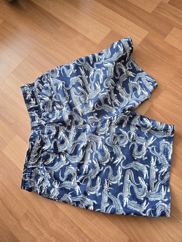 Mavi Yılan Desenli Bohem Erkek Mayo - Görsel 3