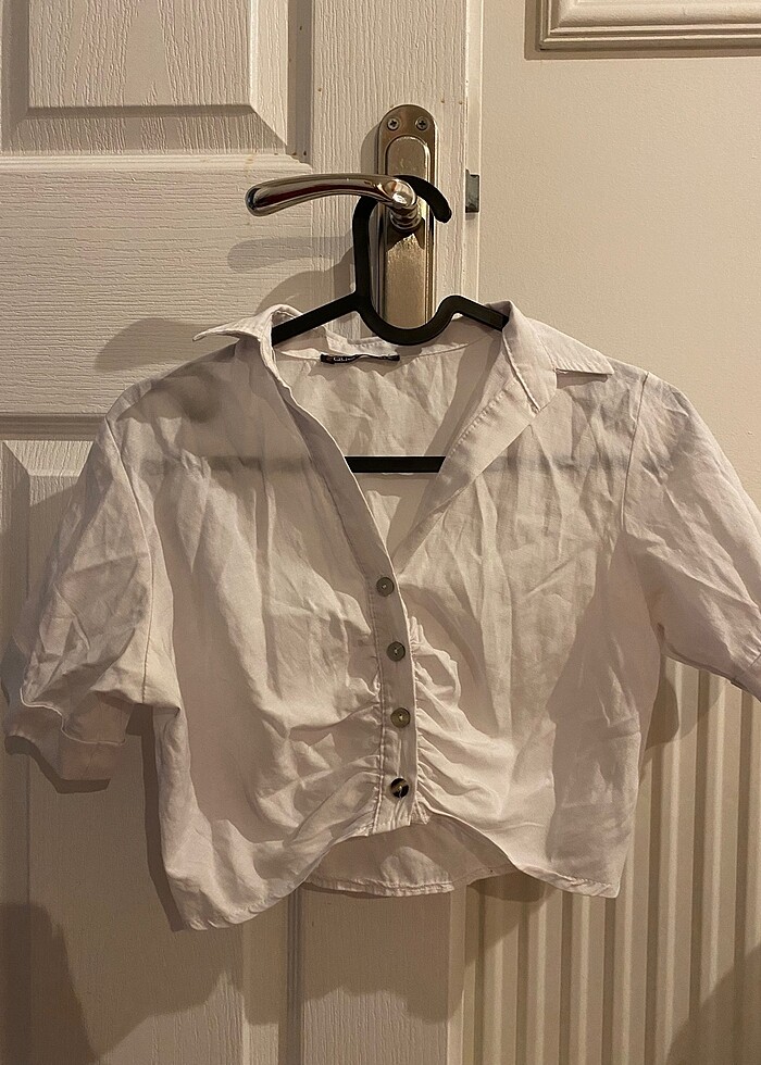 crop gömlek - Görsel 4