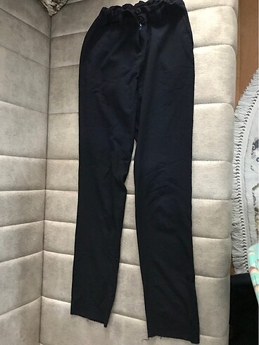 xs Beden lacivert kumaş pantolon