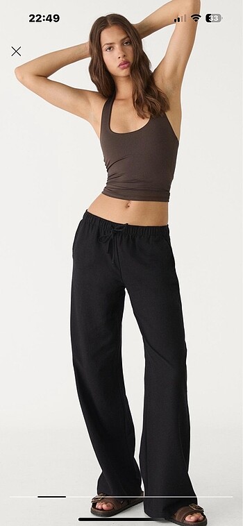 Stradivarius stradivarius keten pantolon