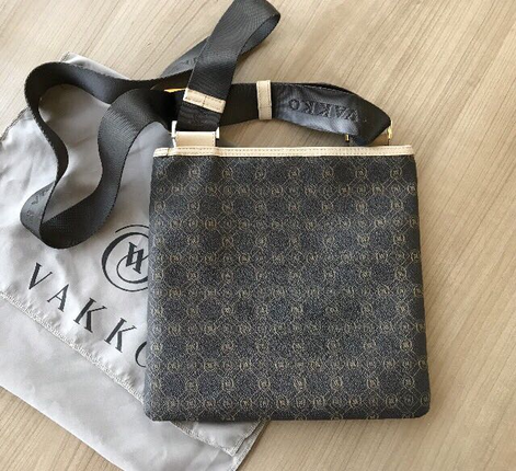 diğer Beden kahverengi Renk VAKKO MONOGRAM POSTACI ÇANTASI