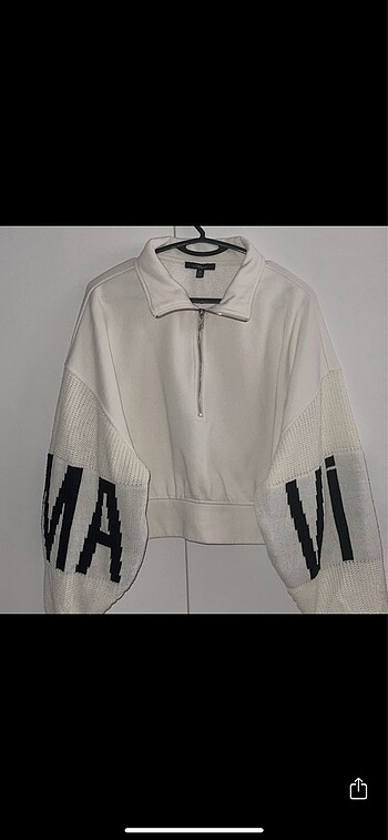 m Beden Mavi sweatshirt