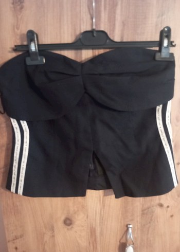 lacivert Mini Straplez Bustiyer
