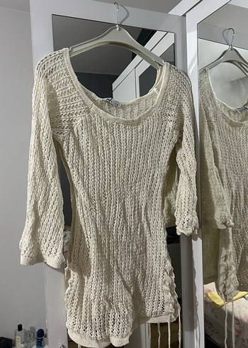 Kadın bej pareo - Görsel 4