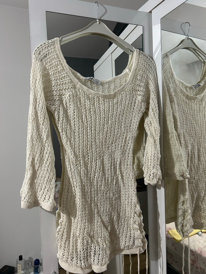 Kadın bej pareo - Görsel 4