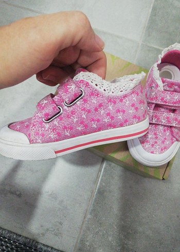 Kız Çocuk Pembe Bağcıksız Spor Ayakkabı - Görsel 4