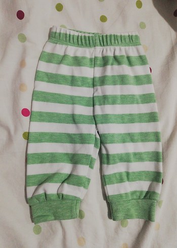 Yeşil Çizgili Bebek Erkek Alt Üst Takım - Görsel 4
