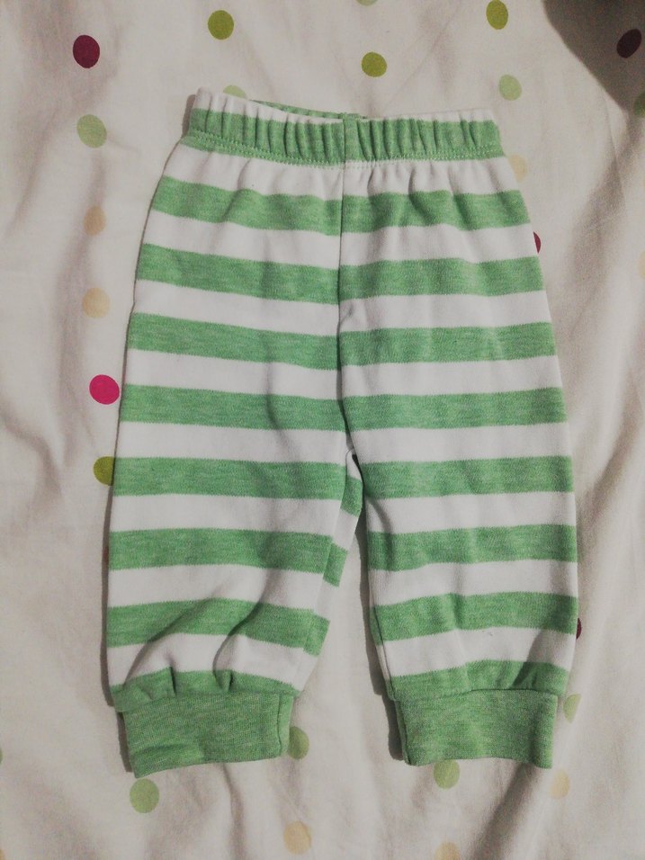 Yeşil Çizgili Bebek Erkek Alt Üst Takım - Görsel 4