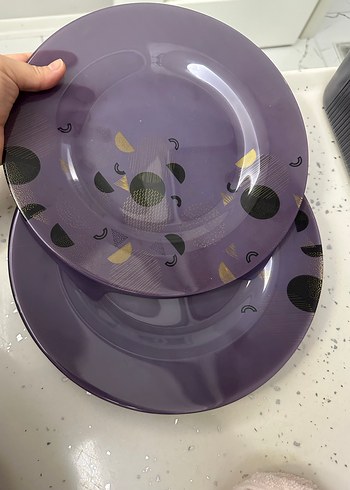 Mor Desenli 6 lı servis tabağı - Görsel 2