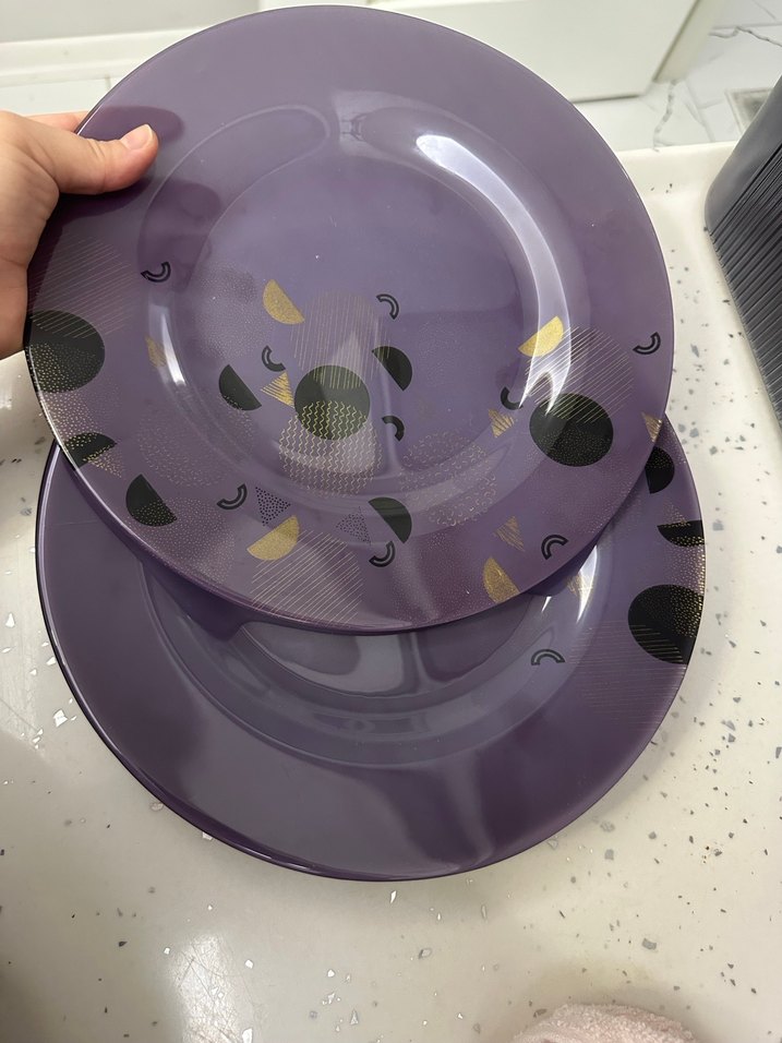 Mor Desenli 6 lı servis tabağı - Görsel 2