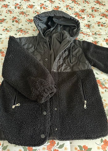 Düğmeli Siyah Kadın Midi Boy Ceket - Görsel 3