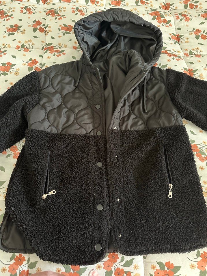 Düğmeli Siyah Kadın Midi Boy Ceket - Görsel 4