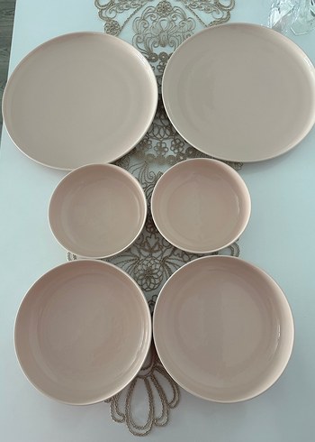 Pastel pembe Yemek Takımı - Görsel 3