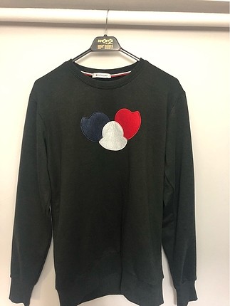 MONCLER Marka erkek sweatshirt. Xl slim veya Large size olarak k