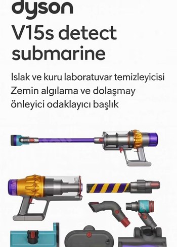 Dyson V15 Detect Submarine Kablosuz Süpürge - Görsel 3